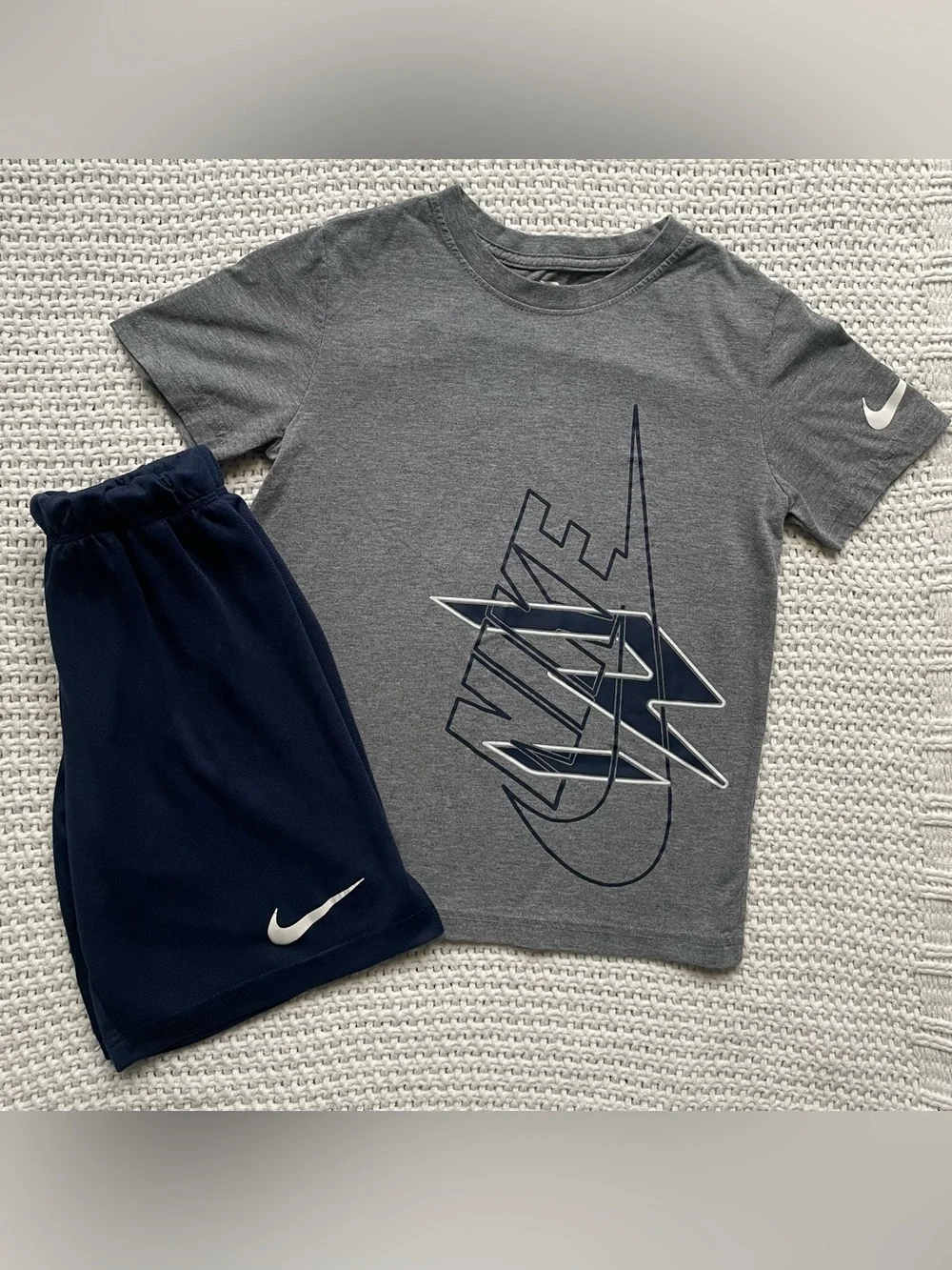 Nike Boys Dri-FIT 2-Piece Graphic T-Shirt and Athletic Shorts Set